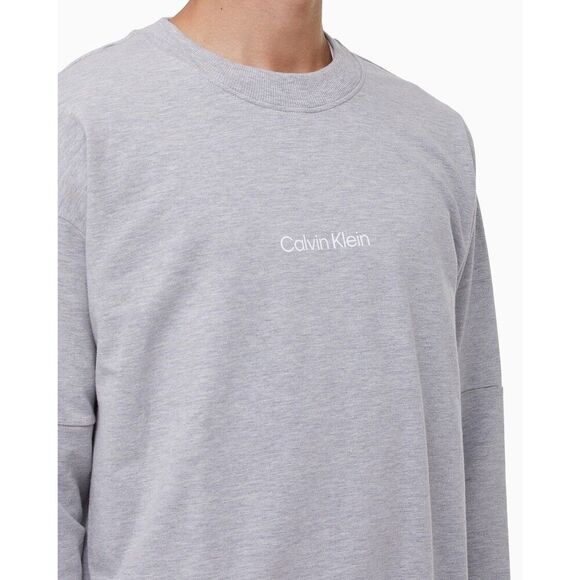 Calvin Klein Lounge NM2172050 Sweatshirt Men's Small Gray Cotton Pullover APP863 - Picture 3 of 9